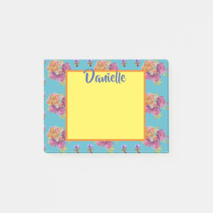 Ro Watercolor Art Womans Namn Post it Notes Post-it Block