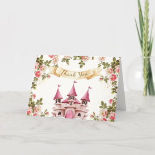 Ro Wildblomma Fairytale Castle Baby Shower Tack Kort