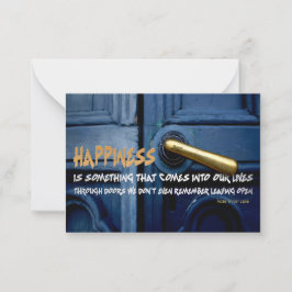 Ro Wilder Lane-inspirationsofferten "lycka" Anteckningskort