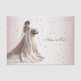 Ro Winter WedBride Golden Shiny Heart Party