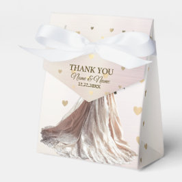 Ro Winter WedBride Golden Shiny Heart Party Presentaskar