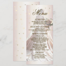 Ro Winter Wedding Bride Golden Shiny Hearts Meny