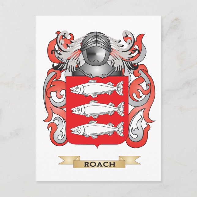Roach Jackar om Arm (Family Crest) Vykort (Framsida)