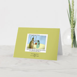 Roach Motel Funny Tecknad Greeting Card Kort