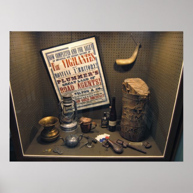 Road Agent Henry Plummer Diorama - Montana Poster (Framsidan)