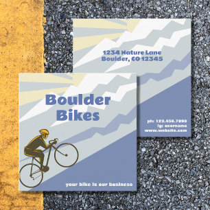 Road Bike - Bike Shop - Bike Repair Fyrkantigt Visitkort