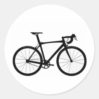 Road Bike Logotyp Runt Klistermärke