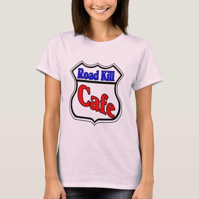 Road Döda Cafe T-shirt (Framsida)