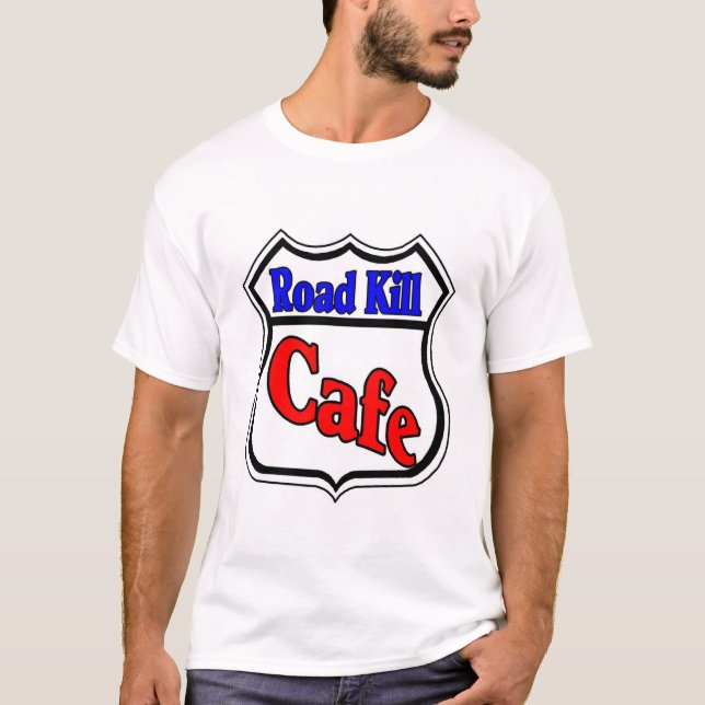 Road Döda Cafe T-shirt (Framsida)