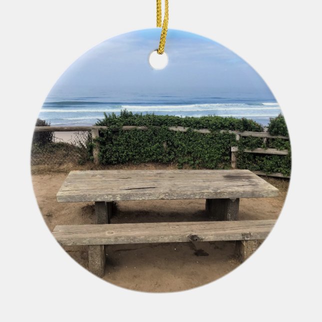 Road End, Lincoln City, Oregon Julgransprydnad Keramik (Framsidan)