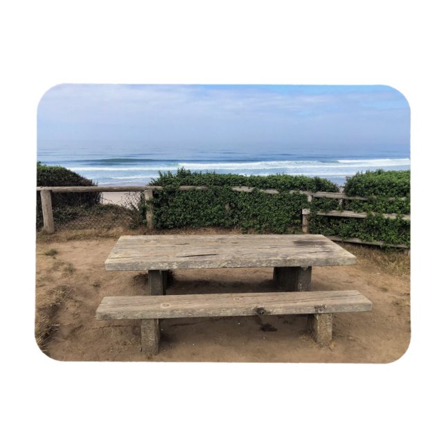 Road End, Lincoln City, Oregon Magnet (Horisontell)