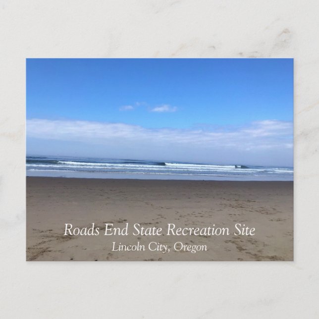 Road End, Lincoln City, Oregon Vykort (Framsida)