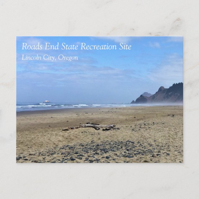 Road End, Lincoln City, Oregon Vykort (Framsida)