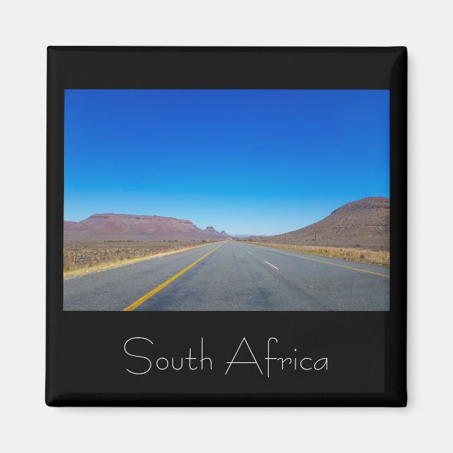 Road Highway Ligcape South Afrika SA Magnet (Framsidan)