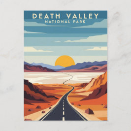 Road in Death Valley National Park Souvenir Vykort