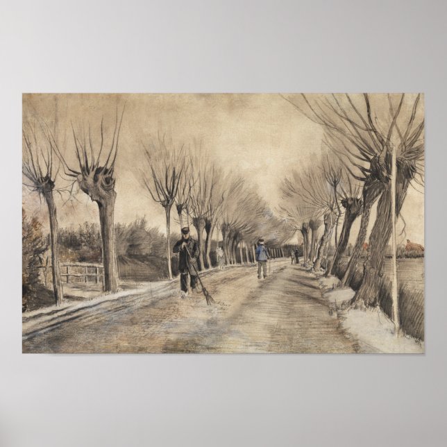 Road in Etten (1881) by Vincent Van Gogh. Liten Poster (Framsidan)