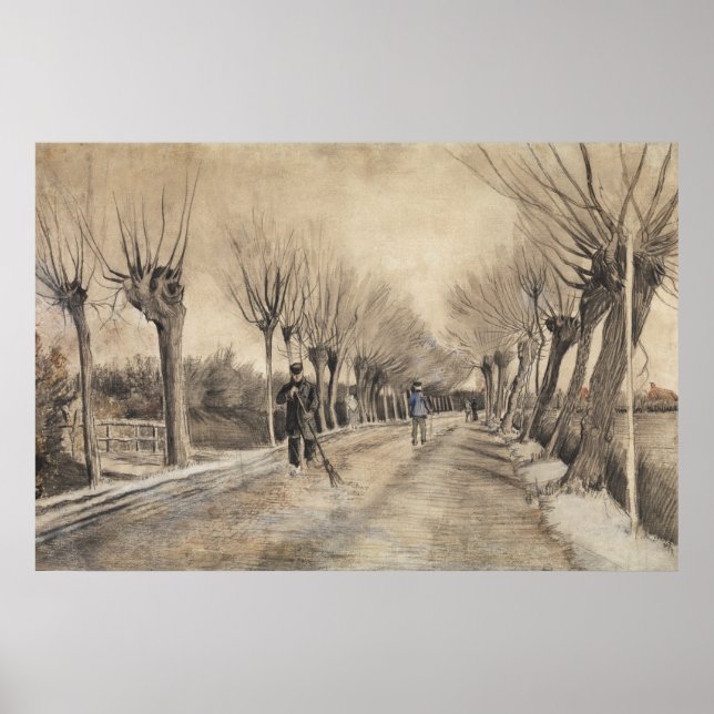 Road in Etten (1881) by Vincent Van Gogh. Poster (Framsidan)