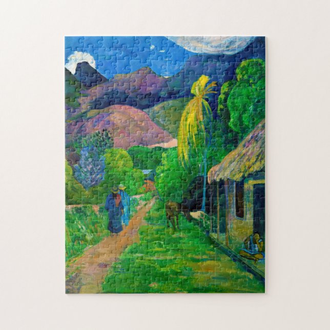 Road in Tahiti, Gauguin Pussel (Vertikal)