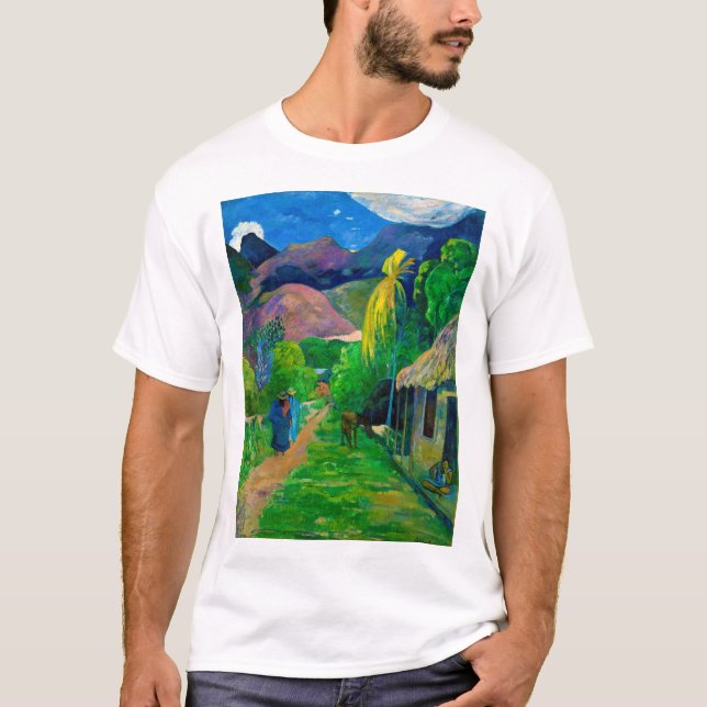 Road in Tahiti, Gauguin T Shirt (Framsida)
