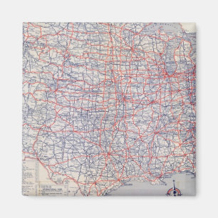 Road karta United Stater Magnet