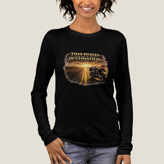 Road Leads to Your Destination Women’s Long Sleeve T Shirt (Framsida)