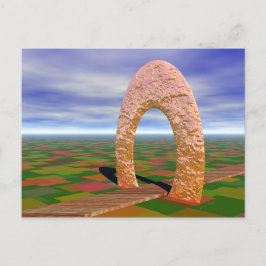 Road Less Traveled, Abstrakt Arch, Farmlands Vykort