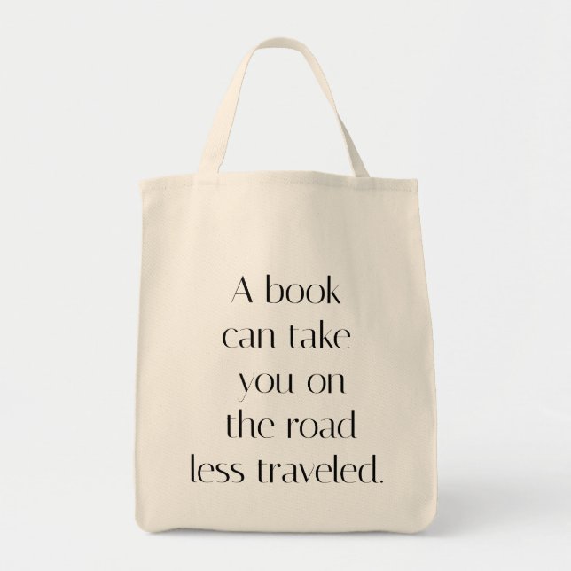 Road Less Traveled Livsmedel Tote Bag Tygkasse (Framsidan)