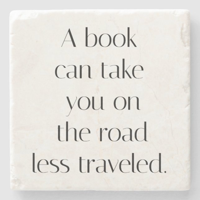 Road Less Traveled Marble Stone Underlägg (Framsidan)