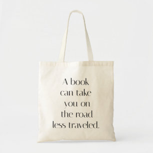 Road Less Traveled Tote Bag Tygkasse