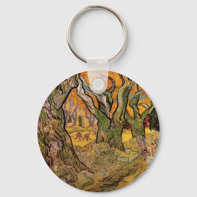 Road Menders av Vincent van Gogh Nyckelring (Framsida)