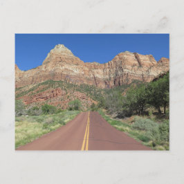 Road of Zion National Park USA Vykort