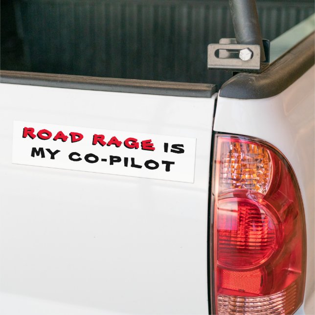Road Rage är min medpilot Bildekal (På lastbil)