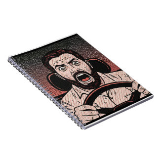 Road Rage Comic – Driver’s Fury Unleashed Anteckningsbok