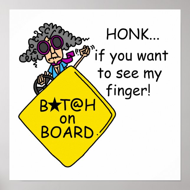 Road Rage Humor Poster (Framsidan)