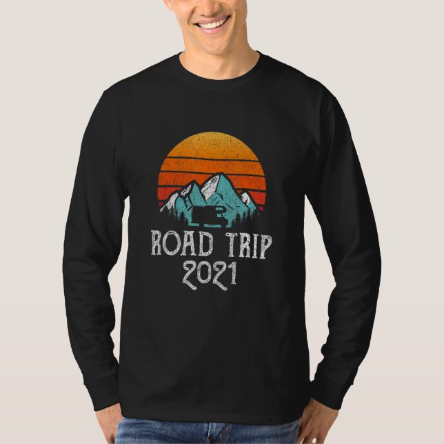 Road Resa 2021 Summer Vacation Tee Camping (Framsida)