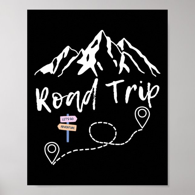 Road Resa 2025 Family Vacation Matching Group Squa Poster (Framsidan)