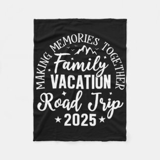 Road Resa 2025 Family Vacation Skapar minnen Mat Fleecefilt