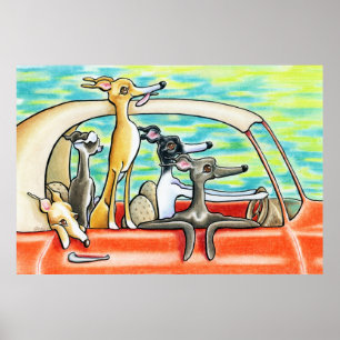 Road Resa av Andie Poster