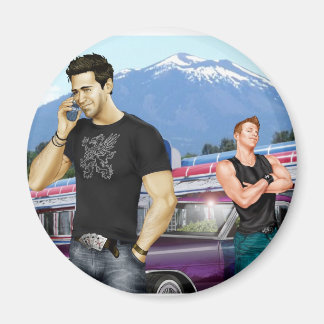 Road Resa av Joe Phillips Magnet