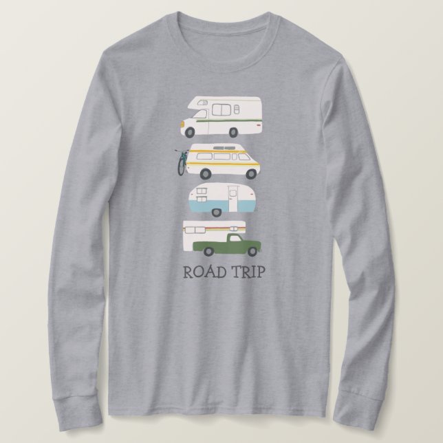 ROAD RESA Campervan vanlife RV Trailer CUSTOMIZE T Shirt (Design framsida)