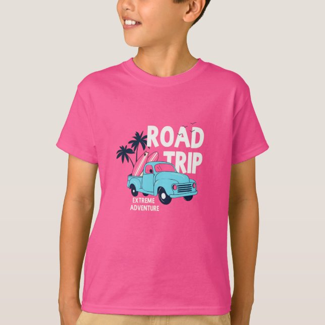 Road Resa Car T Shirt (Framsida)