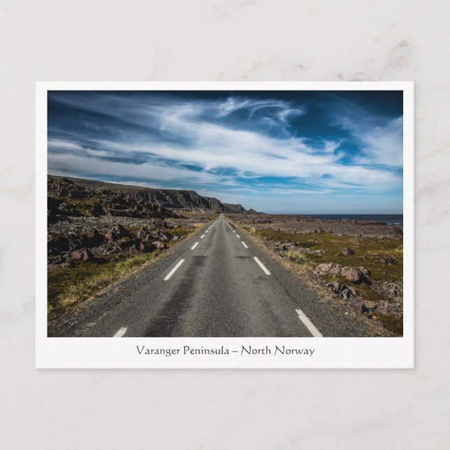 Road Resa Ligcape Photo Vykort (Framsida)