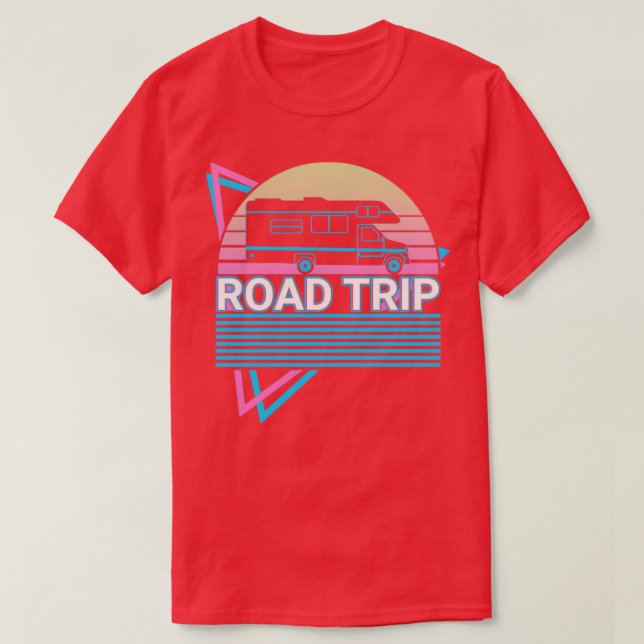 Road Resa Retro T Shirt (Design framsida)