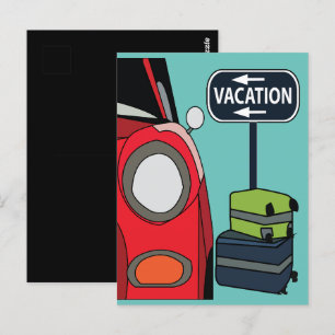 Road Resa Travel Vacation Vykort