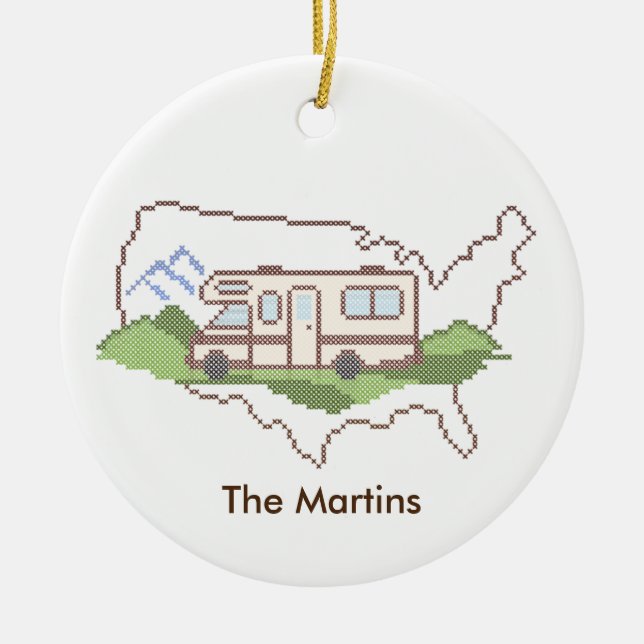 Road Resa USA Ornament (Framsidan)