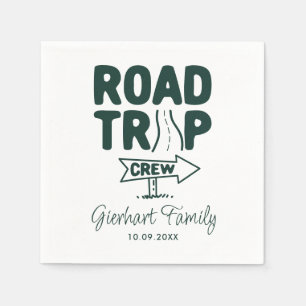Road Resa Vacation Family Swag Anpassningsbar Pappersservett