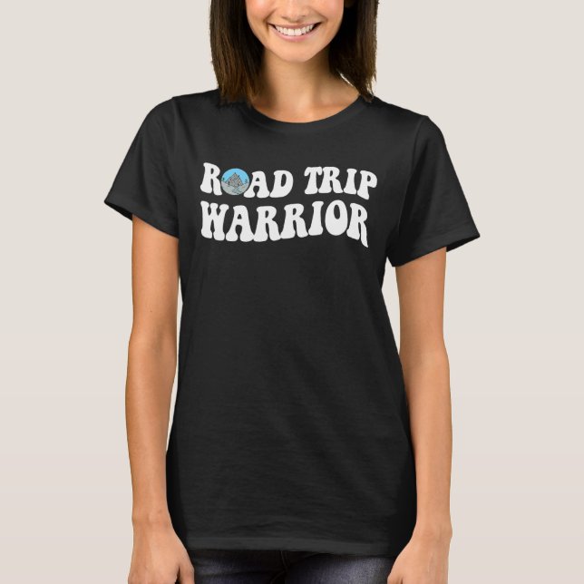 Road Resa Warrior Camping Road T Shirt (Framsida)