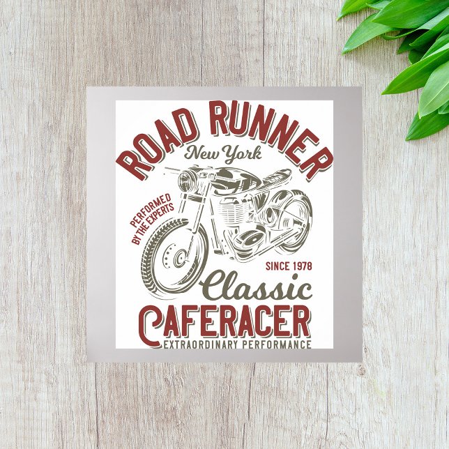 Road Runner Cafe Racer New York Biker Poster (Skapare uppladdad)