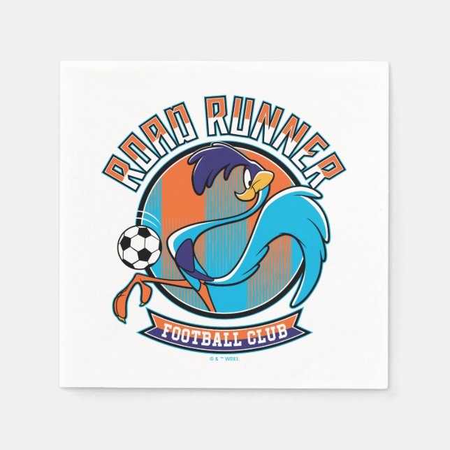 ROAD RUNNER™ Football Club Badge Pappersservett (Framsidan)