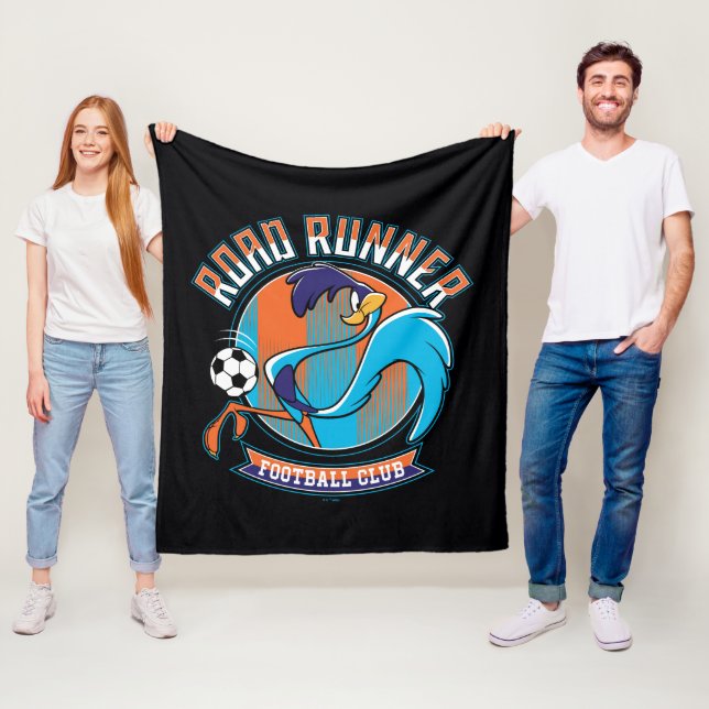 ROAD RUNNER™ Fotbollsklubb logo Fleecefilt (På plats)